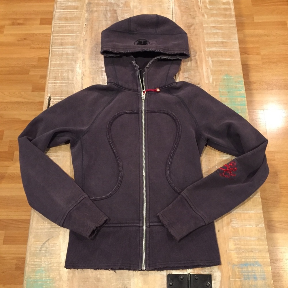 Lululemon Love Remix Hoodie 2 gray red - Picture 1 of 8